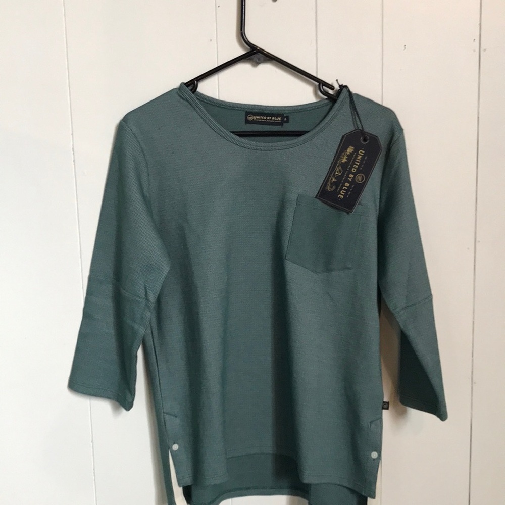 United By Blue 100% Organic sleeve Tee NWT